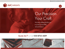 Tablet Screenshot of cutwrights.com